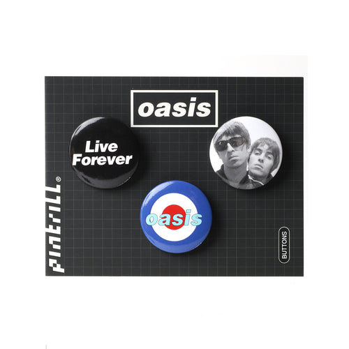 PINTRILL - Oasis Live Forever Button Set - Secondary Image