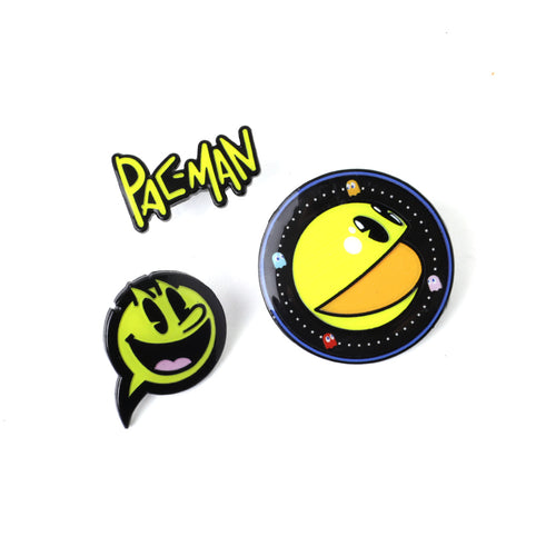 PINTRILL - Pac-Man 45th Circle + Bubble Pin Set - Main Image