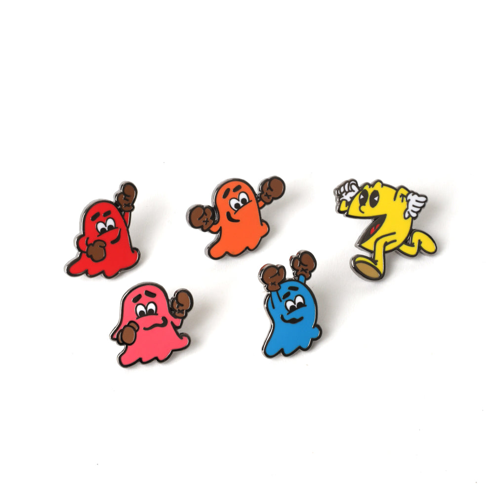 Packman Pin Pac-Man Retro Ghosts Pin Set