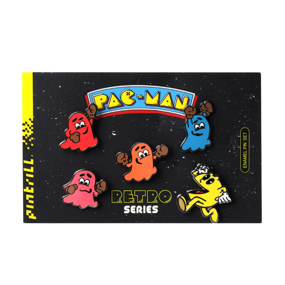 Packman Pin Pac-Man Retro Ghosts Pin Set