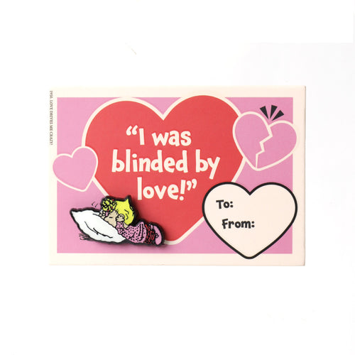 PINTRILL - Sally V Day Blinded By Love Pin Card - Main Image