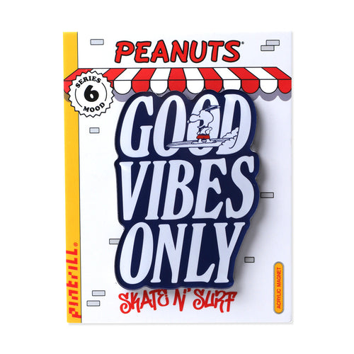 PINTRILL - Good Vibes Only Snoopy Surf Acrylic Magnet - Secondary Image