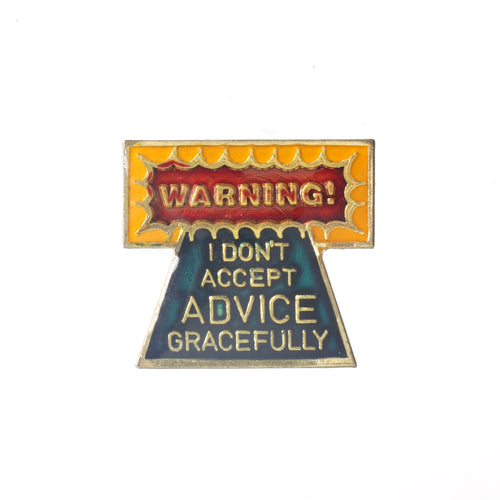 PINTRILL - Vintage I Don't Accept Advice - Main Image