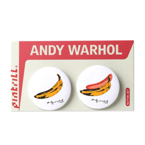 PINTRILL - Warhol Bananas Button Set - Secondary Image