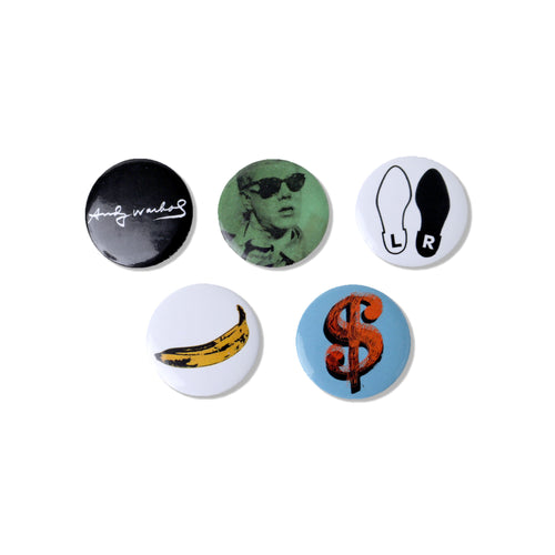 PINTRILL - Warhol Variety 5 Button Set - Main Image