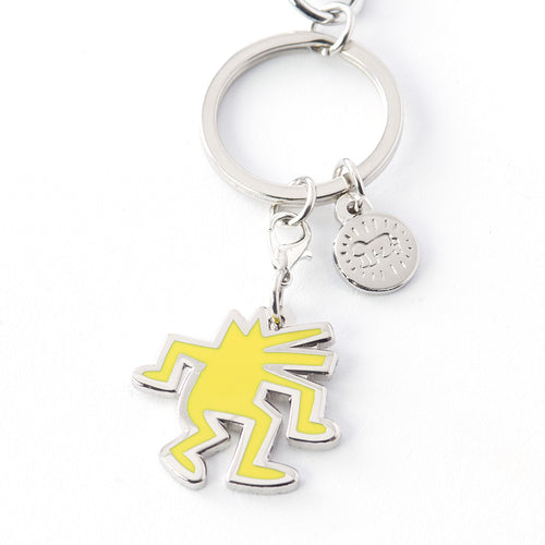 PINTRILL - Yellow Dancing Dog Keyclip - Main Image