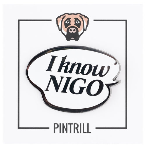 PINTRILL - I Know Nigo Logo Pin - Secondary Image