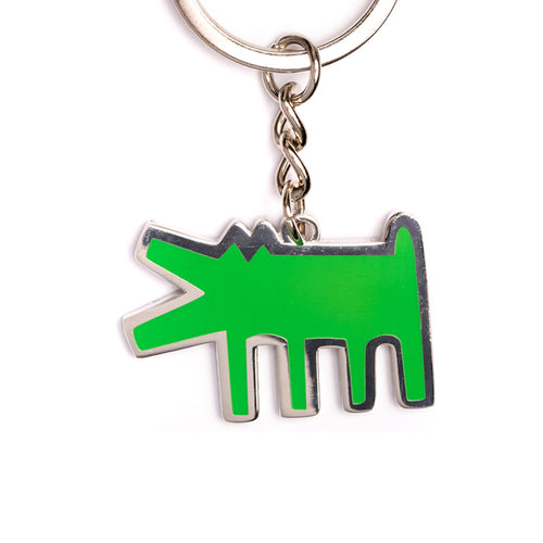 PINTRILL - Green Barking Dog Keychain - Main Image