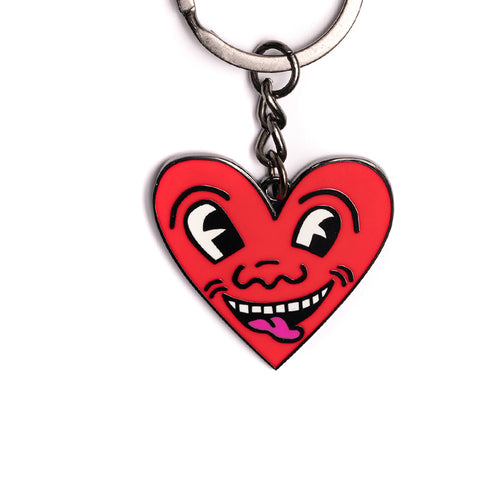 PINTRILL - Red Heart Face Keychain - Main Image