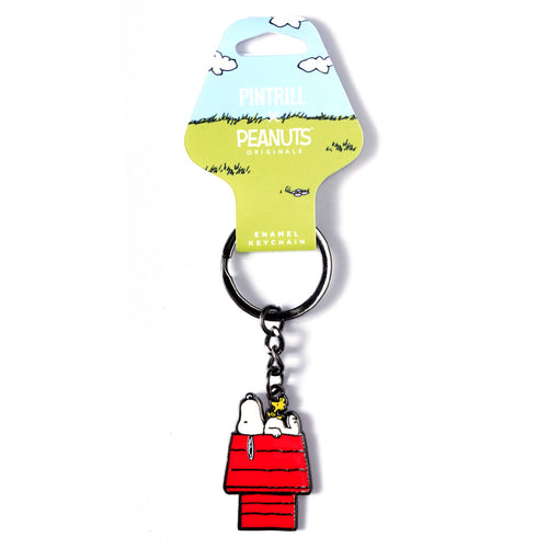 PINTRILL - Snoopy & Woodstock House Keychain - Secondary Image